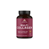 Ancient Nutrition collagen pills bottle highlighting multi-collagen for skin and nails.
