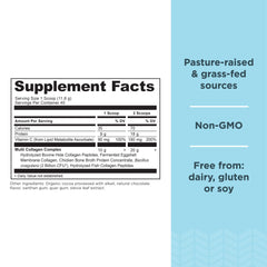 Ancient Nutrition multi collagen chocolate scoop blends easily into smoothies