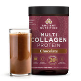 Ancient Nutrition multi collagen chocolate tub supports daily nourishment