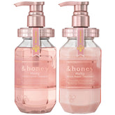 & Honey Melty Moisture Shampoo bottle boosts hydration for frizz-prone hair.