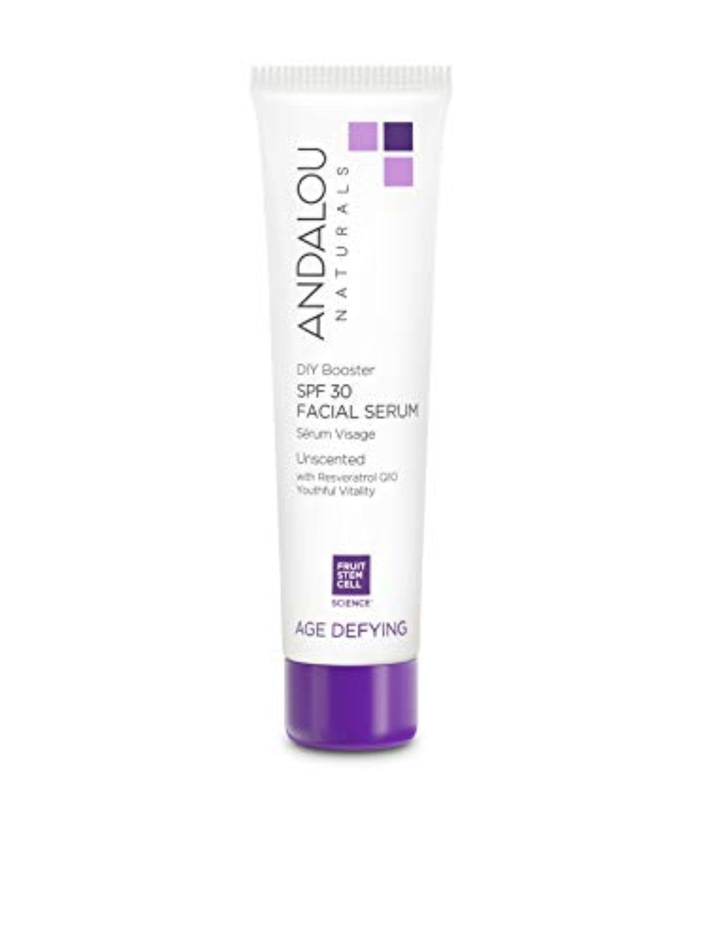 Andalou Naturals DIY Booster SPF 30 bottle for easy on-the-go sun protection