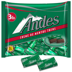 Andes Creme De Menthe Thin Mints foil-wrapped bulk pack, ideal for gifting.