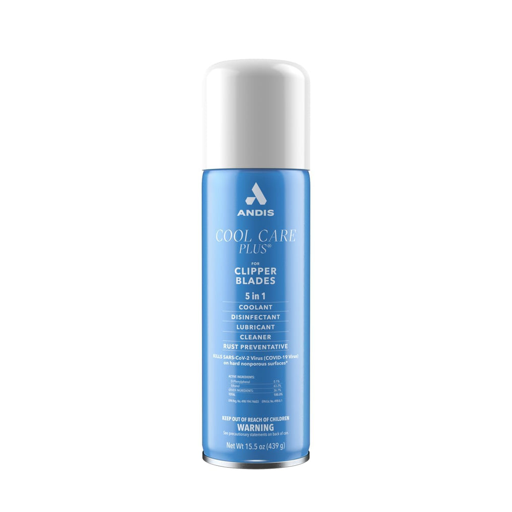 Andis Cool Care Plus blades aerosol can for fast cooling and disinfecting clipper blades