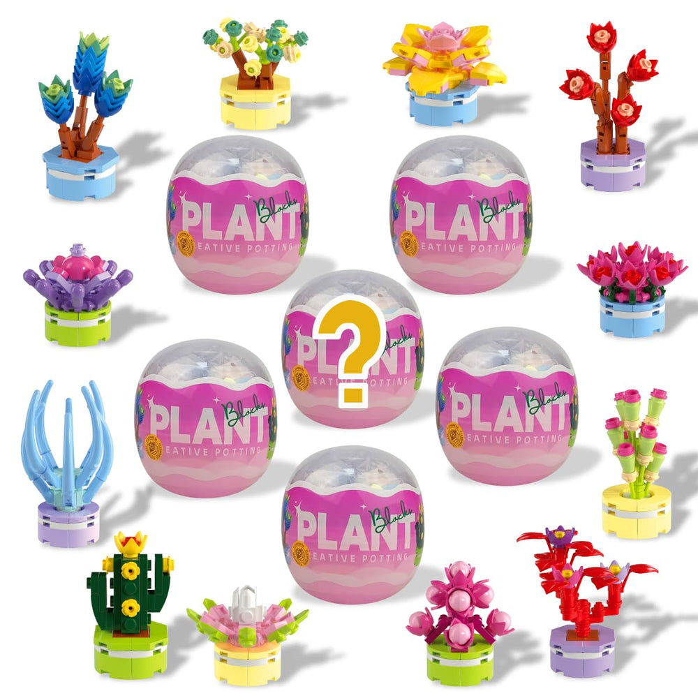 Anditoy Easter egg with succulent building blocks inside promotes creative play and collection.
