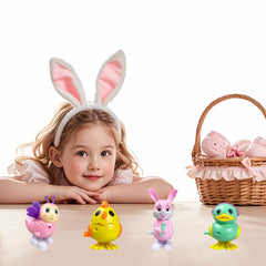 Anditoy bunny wind up toy—vibrant, motorized fun for toddlers and kids.