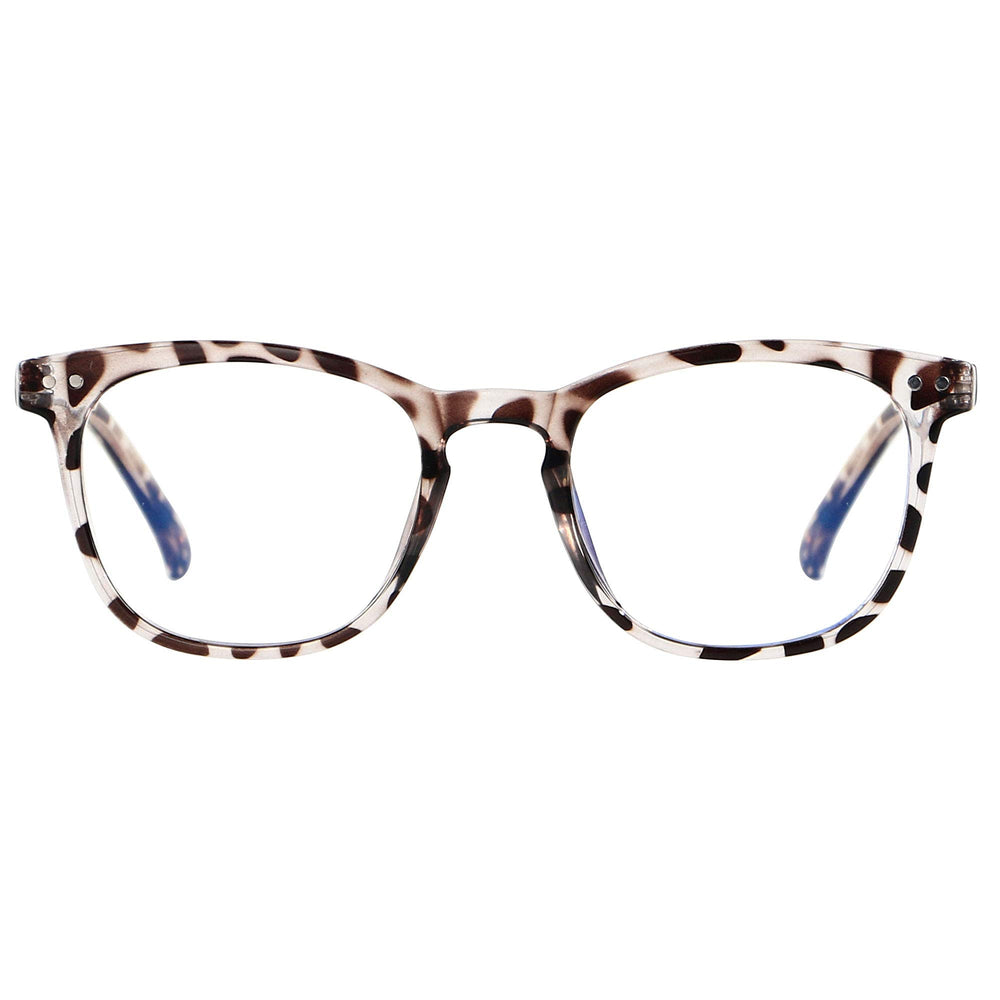 ANDWOOD blue light blocking glasses with small-face leopard frame for all-day comfort and screen use