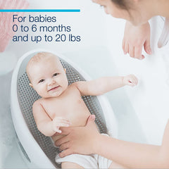 Angelcare Bath Support Aqua soft-touch material comfortably protects delicate skin.