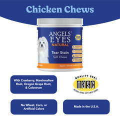 Angels' Eyes Natural packaging 120-count bottle emphasizes value for ongoing use.