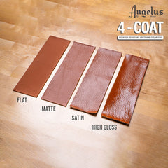 Angelus Satin 4-Coat applied to leather helps prevent cracking and wear