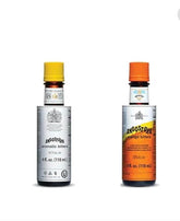 ANGOSTURA Aromatic Bitters bottle shows a classic cocktail enhancer.