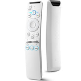 Angrox voice remote front view showing Samsung Frame compatibility and navigation ease.