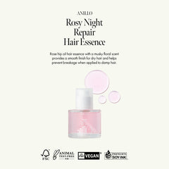 ANILLO Rosehip oil application delivers deep hydration and smoother strands.