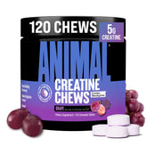 Animal Creatine Chews close-up tablet showing 5g strength support.