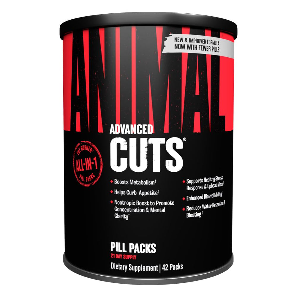 Animal Cuts thermogenic pill pack for on-the-go fat burning.