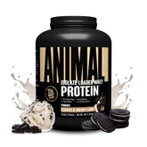 Animal Whey Isolate container shows 25 g protein per serving for muscle support.