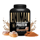Animal Whey Isolate powder scoop highlights 25g protein per serving for muscle support.