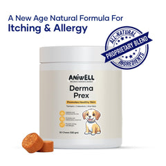 Aniwell DermaPrex bottle with quercetin di-hydrate supports calmer skin