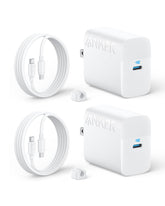 Anker 45W USB-C charger block with PPS delivers quick charging for compatible devices.