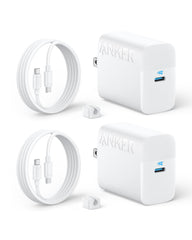Anker 45W USB-C charger block with PPS delivers quick charging for compatible devices.
