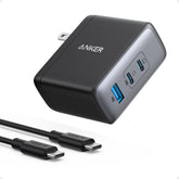 Anker Nano 100W charger front view powering multiple devices