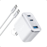 Anker Nano Charger with 70W three ports powering devices quickly