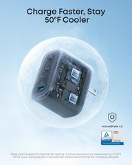 Anker Nano Charger textured shell and premium frame for stylish use