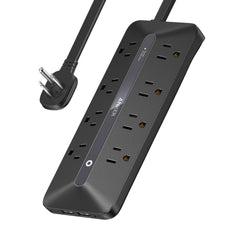 Anker Power Strip 12-in-1 ports enable tidy desktop charging.
