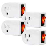 ANKO grounded outlet adapter front view showing compact design for easy access