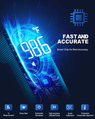 ANMEATE no-touch forehead thermometer backlit display for easy night use