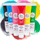 Ann Clark gel color tubes for vibrant icing results.