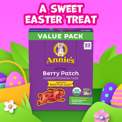 Annie's Organic Berry Patch Bunny snacks; non-GMO and organic.