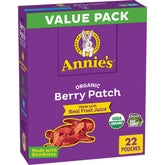 Annie's Organic Berry Patch Bunny snacks in a pouch; gluten-free and vegan.
