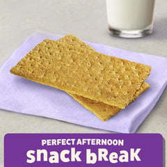 Annie's Honey Graham Crackers served with nut butter for a tasty snack
