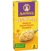 Annie's Organic Vegan Mac Shells in a warm bowl for a quick kid-friendly dinner.
