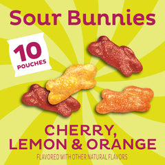 Annie s Sour Bunnies bunny shaped snacks shown as gummies