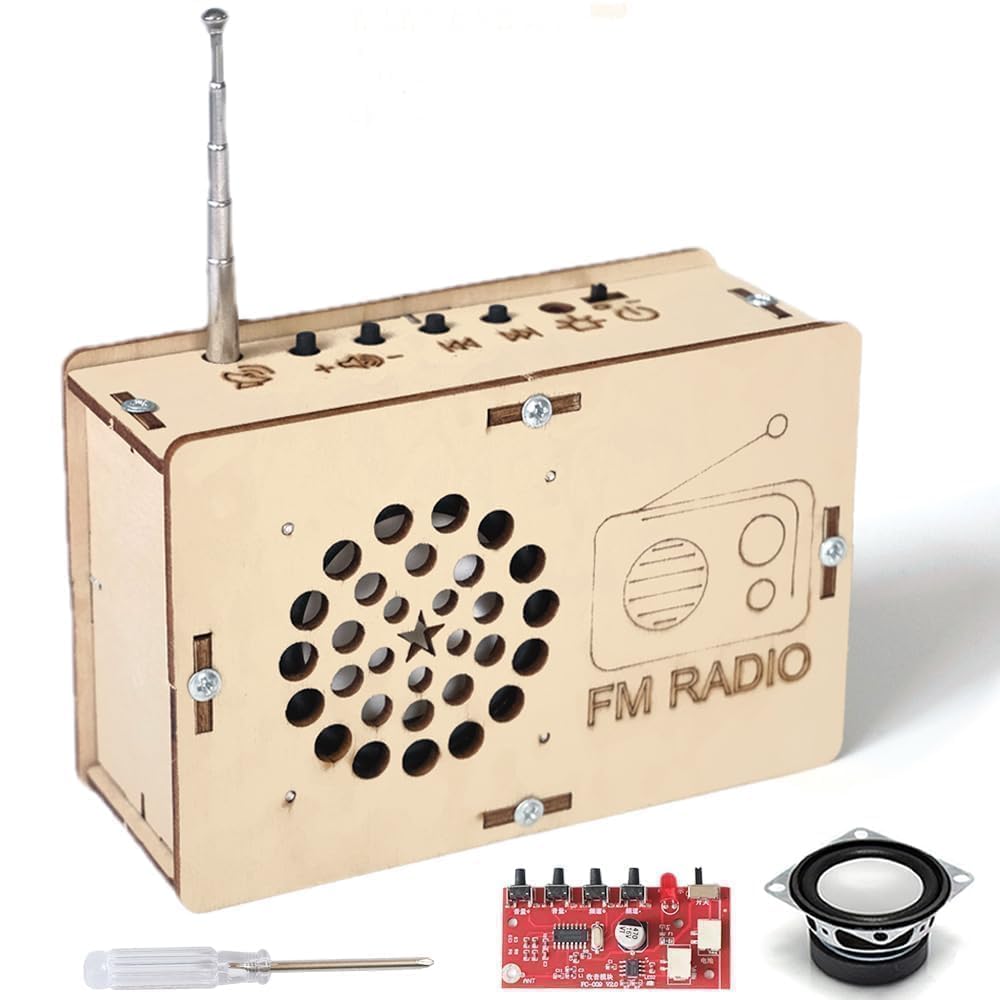 ANNISOKA radio kit assembly showing hands-on STEM learning for kids