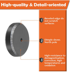 Anpro industrial-strength magnets resist heat, suitable for workshop and science setups.