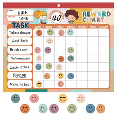 ANSTROUT Boho 32-Chore Chart pad helps organize daily tasks and routines.