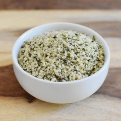 Anthony's Organic Hulled Hemp Seeds on oatmeal for heartiness and sustained energy.