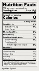 Anthony's Erythritol granules on measuring spoon ready to sweeten