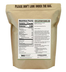 Anthony's Organic Peanut Flour bag with scoop highlights versatile gluten-free baking.
