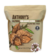 Anthonys Almond Meal Flour bag front, 5 lb, ideal for gluten-free baking