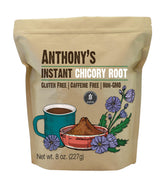 Anthony's Instant Chicory Root Powder bottle; gluten-free and caffeine-free daily option.