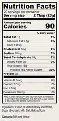 Anthony's Malted Milk Powder label emphasizes non-GMO and USA production.