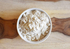 Anthony's flour being sifted, suggesting a light, floury texture for recipes.