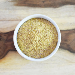 Anthony's Organic Golden Flaxseed Meal mixed into batter for baking.