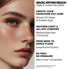 AnyFairy Lash Clusters create a natural look with customizable cluster mixing.
