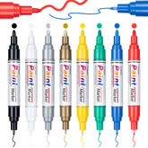 ANYUKE oil-based paint markers eight colors close-up for precise detailing.