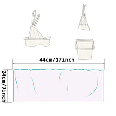 Anyumocz drawstring liners 20-per-roll for quick, mess-free disposal.