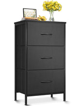 AODK dresser small nightstand black with space-saving bedside storage.